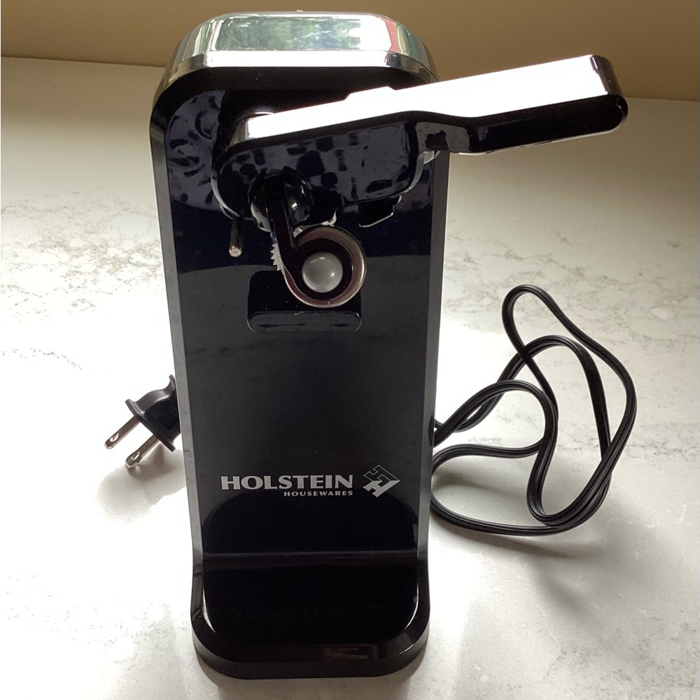 Holstein Housewares Black Electric Can Opener